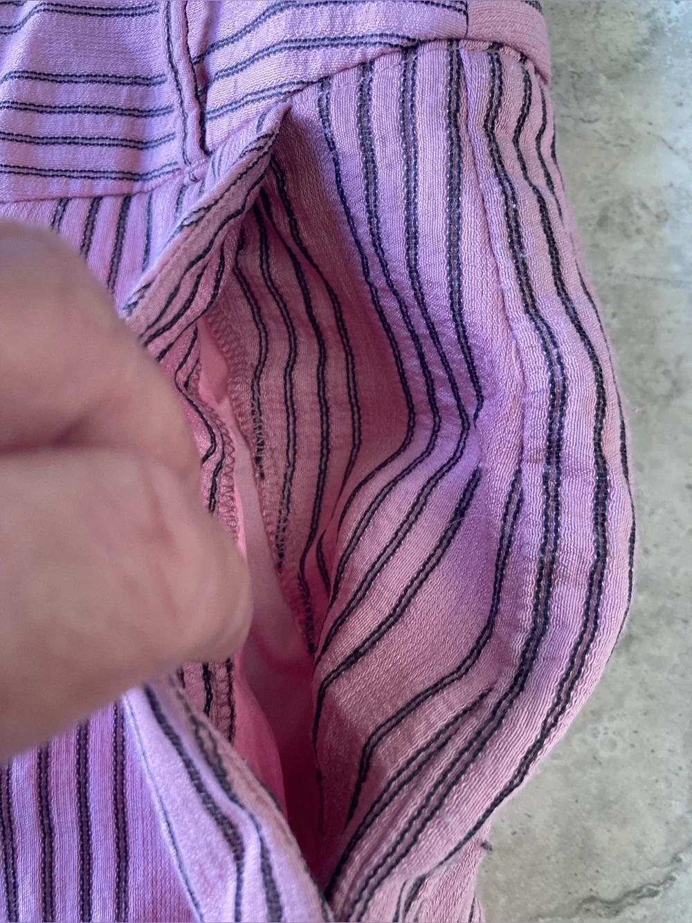 Zara Striped Pants in Pink and Black